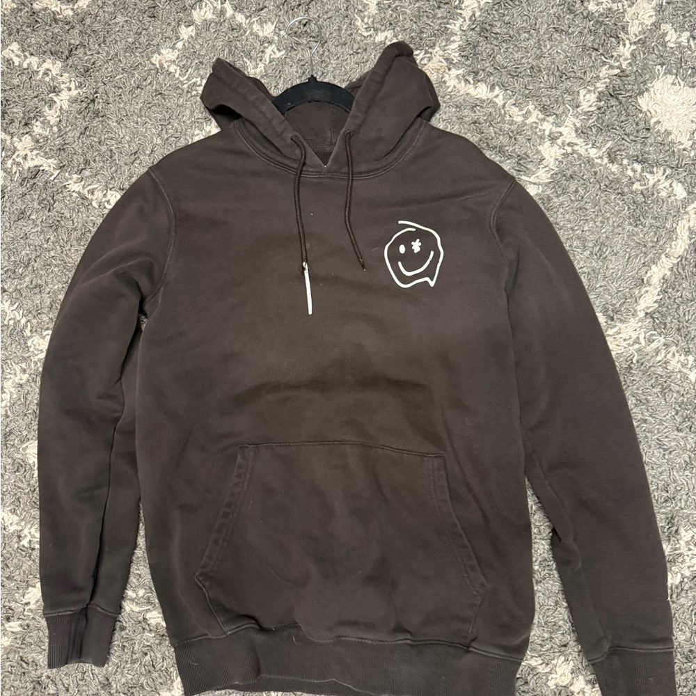 Dutch Bros Dark Brown Hoodie with Smiley